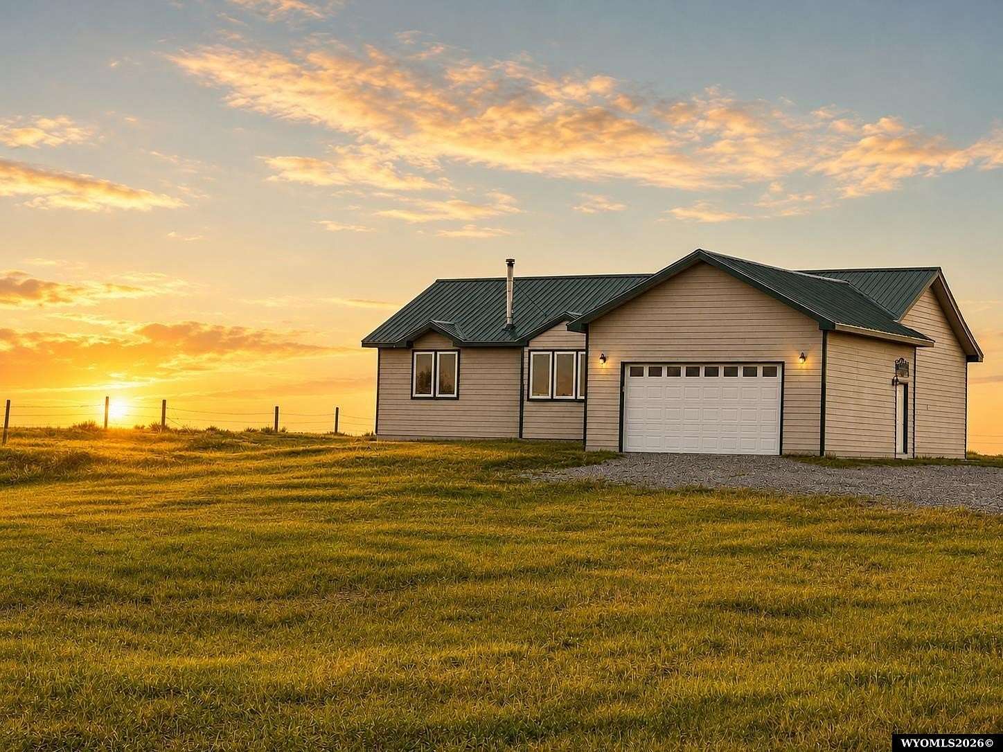 10.7 Acres of Land with Home for Sale in Yoder, Wyoming