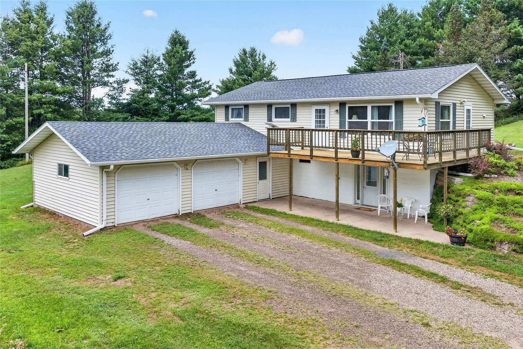 5 Acres of Land with Home for Sale in Shell Lake, Wisconsin