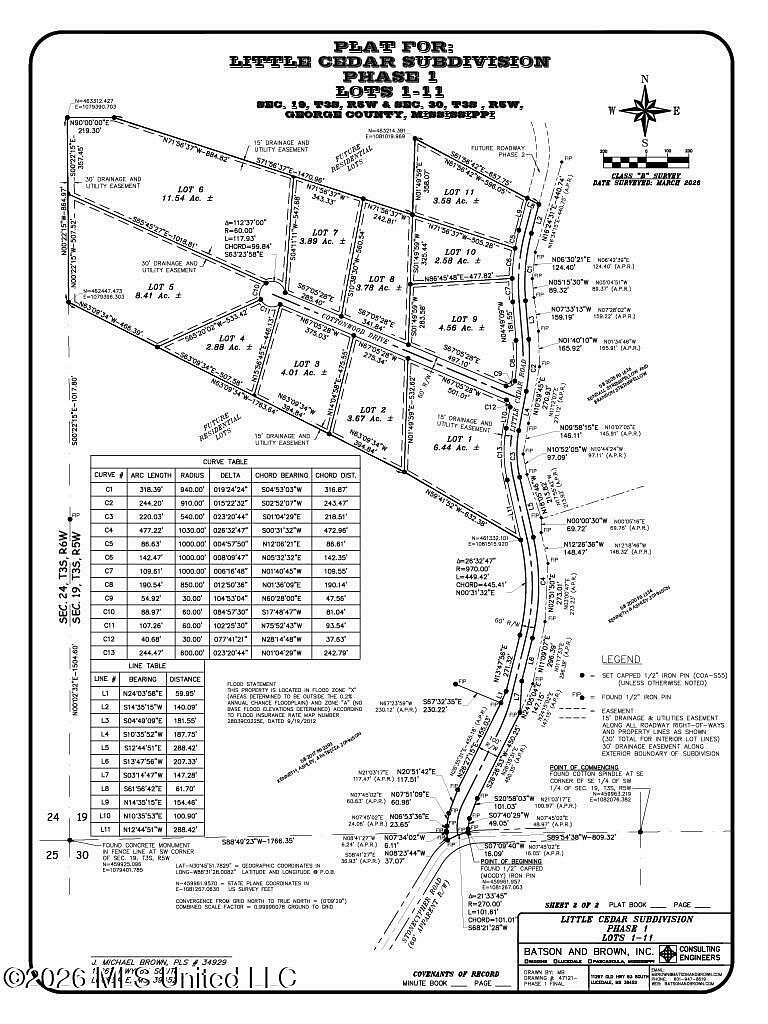 6.44 Acres of Residential Land for Sale in Lucedale, Mississippi