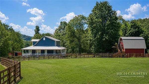 6.16 Acres of Land with Home for Sale in Ennice, North Carolina