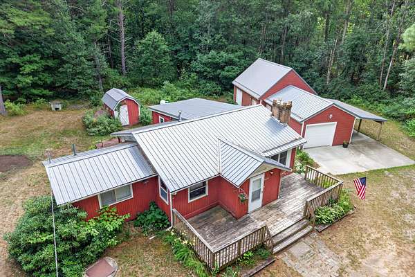 9.64 Acres of Land with Home for Sale in Newaygo, Michigan
