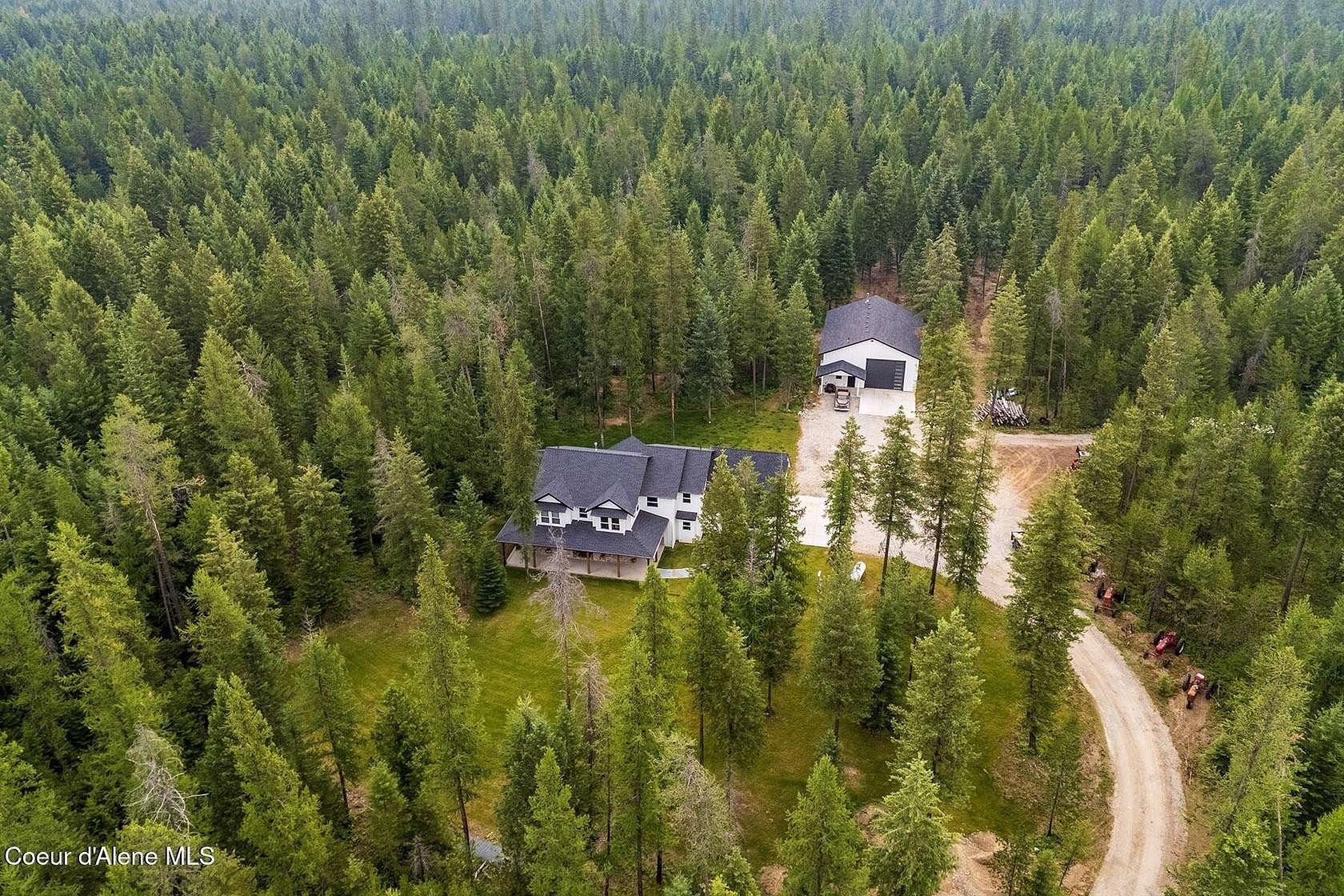 10 Acres of Land with Home for Sale in Spirit Lake, Idaho