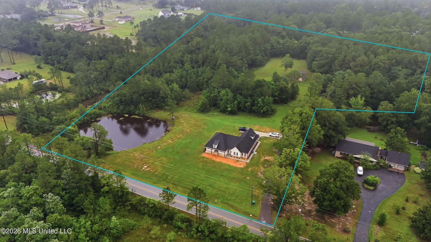 8 Acres of Land with Home for Sale in Vancleave, Mississippi