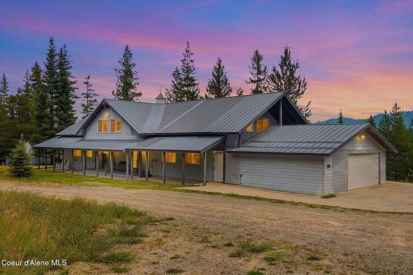 20.5 Acres of Recreational Land with Home for Sale in Coolin, Idaho