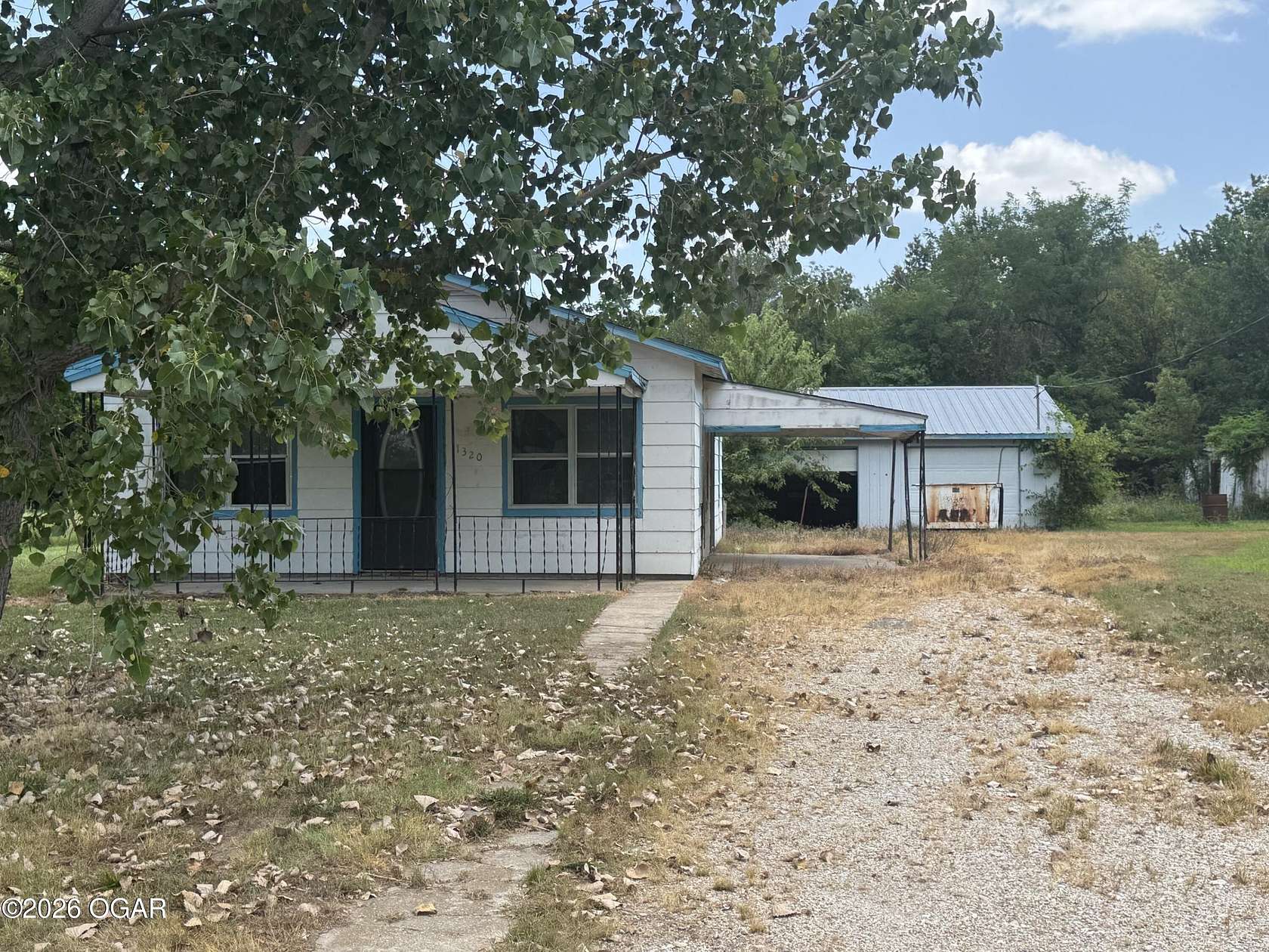 2.5 Acres of Land with Home for Sale in Baxter Springs, Kansas