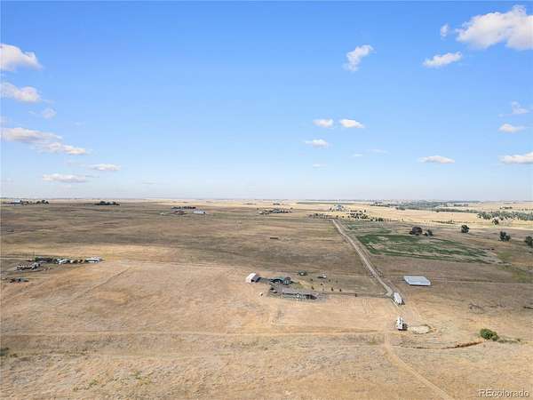 175 Acres of Agricultural Land with Home for Sale in Bennett, Colorado