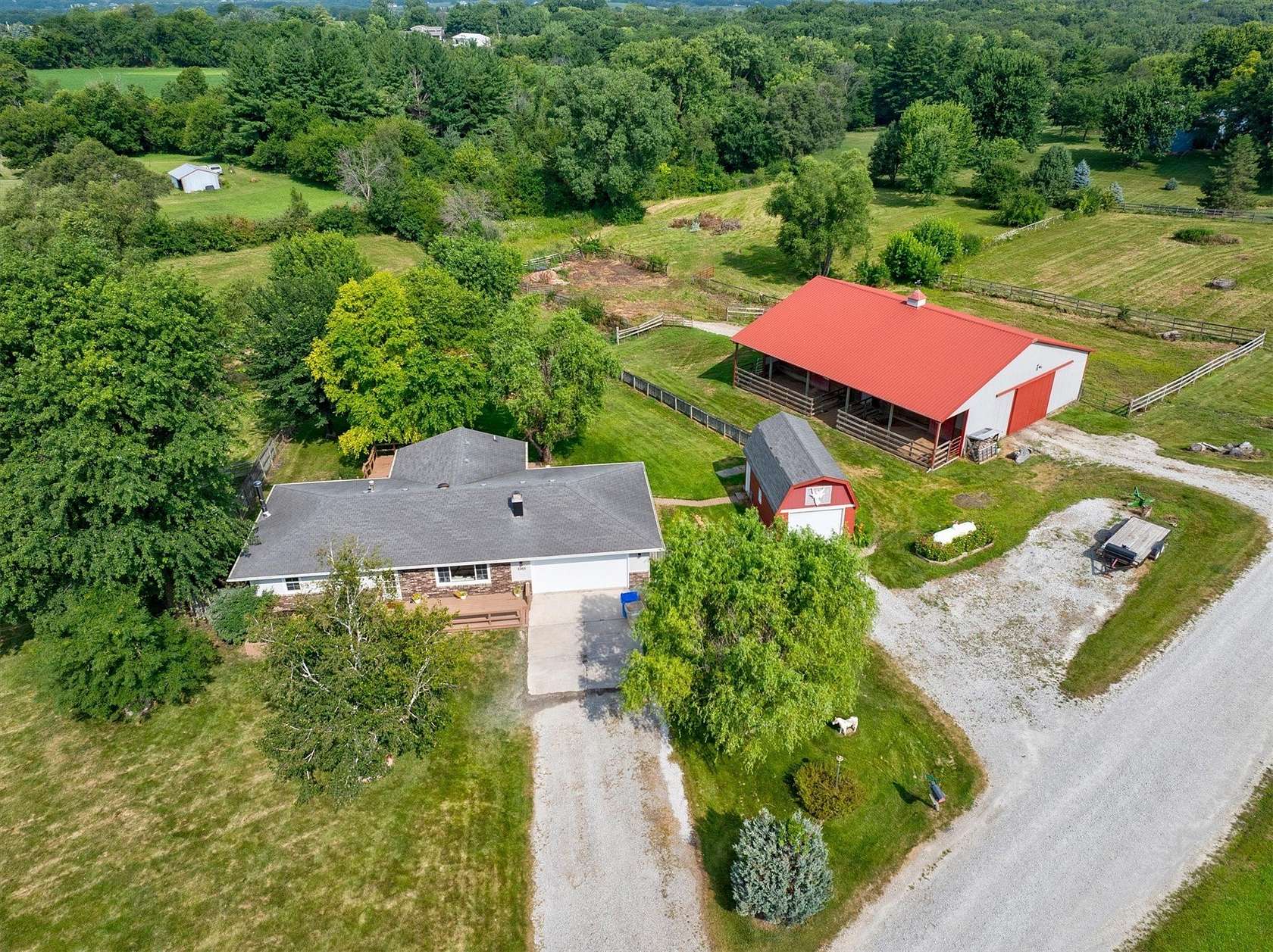 4.68 Acres of Land with Home for Sale in Indianola, Iowa