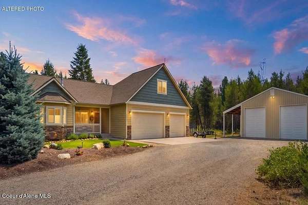 4.82 Acres of Land with Home for Sale in Rathdrum, Idaho