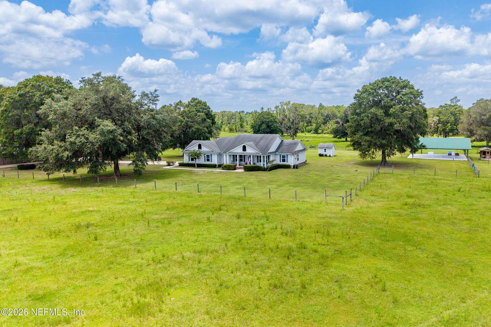 20.3 Acres of Agricultural Land with Home for Sale in Lawtey, Florida