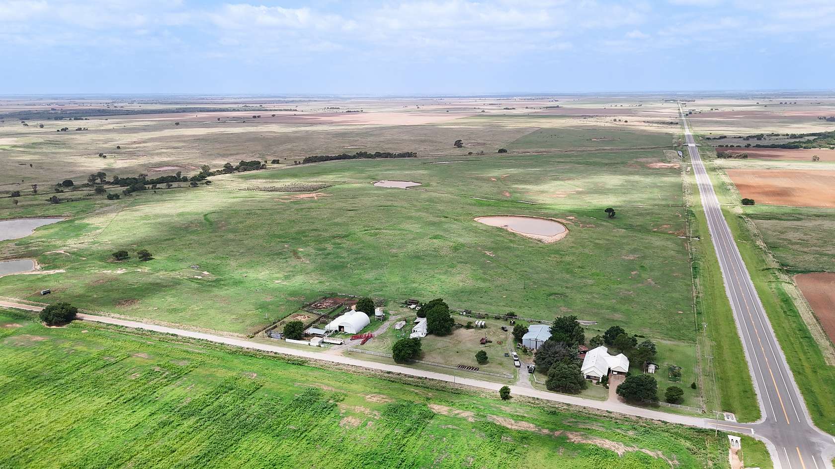 158 Acres of Agricultural Land for Auction in Temple, Oklahoma