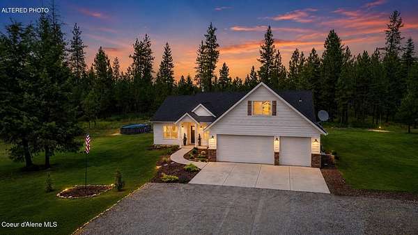 5 Acres of Land with Home for Sale in Athol, Idaho