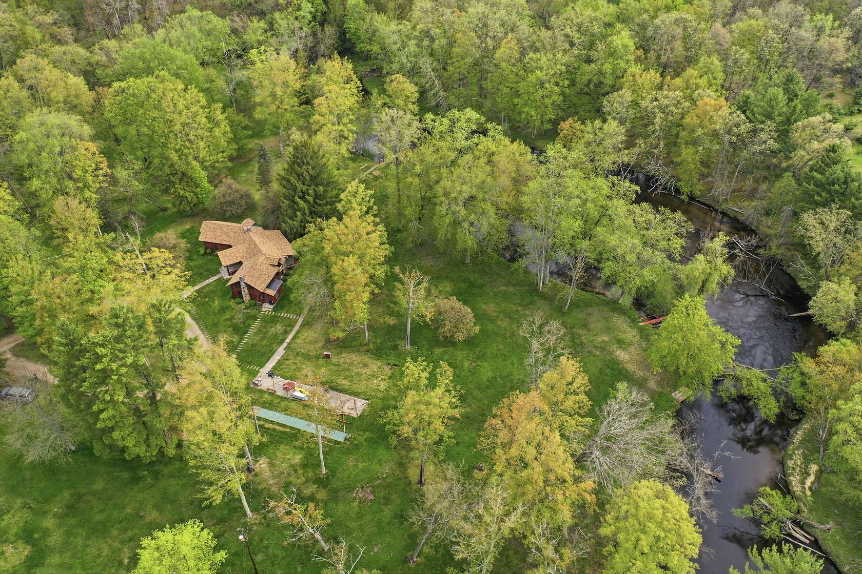 165 Acres of Improved Recreational Land for Sale in Baldwin, Michigan