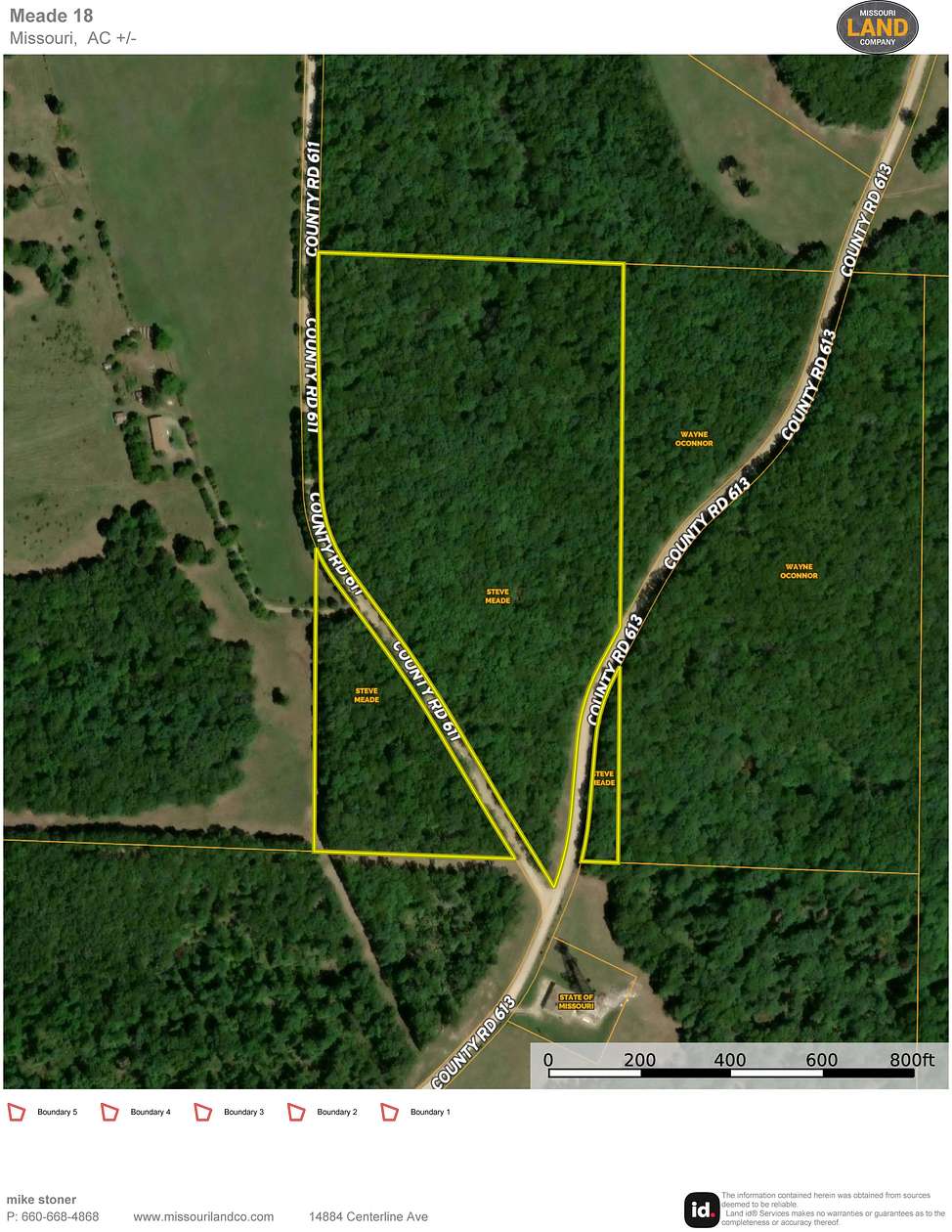 18 Acres of Recreational & Residential Land for Sale in Brinktown, Missouri