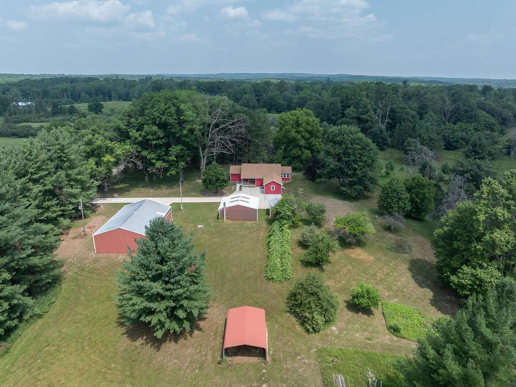 269 Acres of Recreational Land with Home for Sale in White Cloud, Michigan