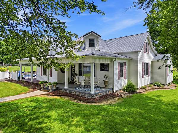 8.1 Acres of Land with Home for Sale in Cedar Hill, Tennessee