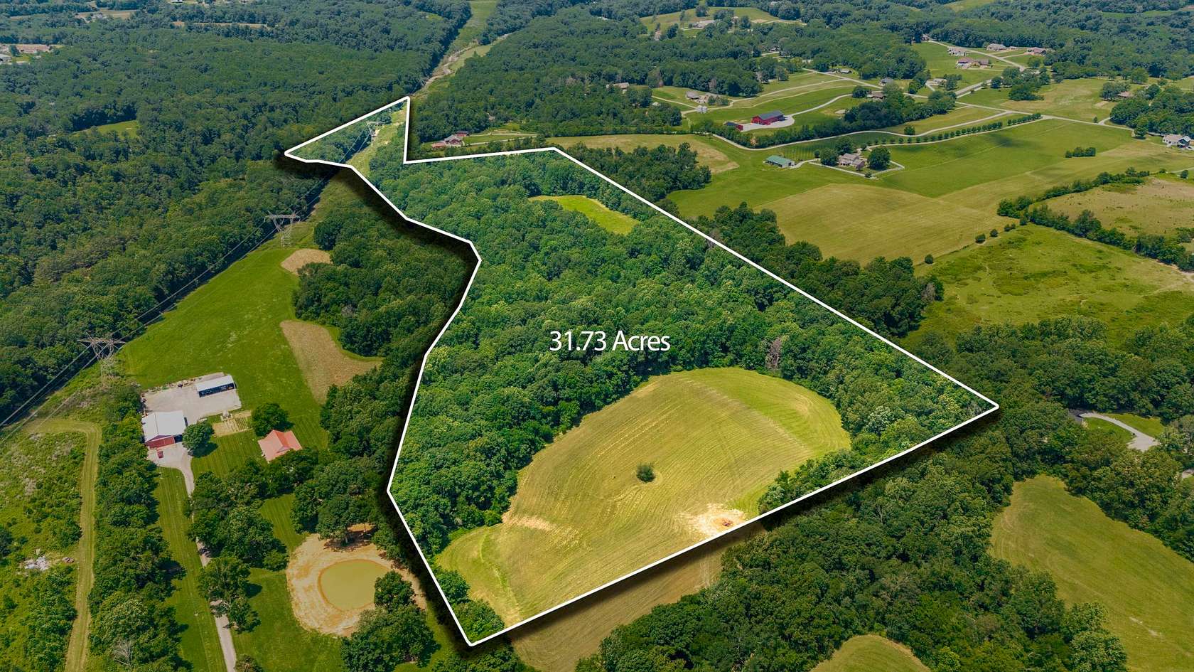 31.7 Acres of Recreational & Residential Land for Sale in Greenbrier, Tennessee