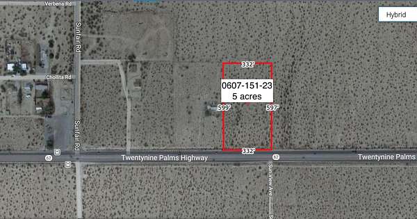 5 Acres of Land for Sale in Joshua Tree, California