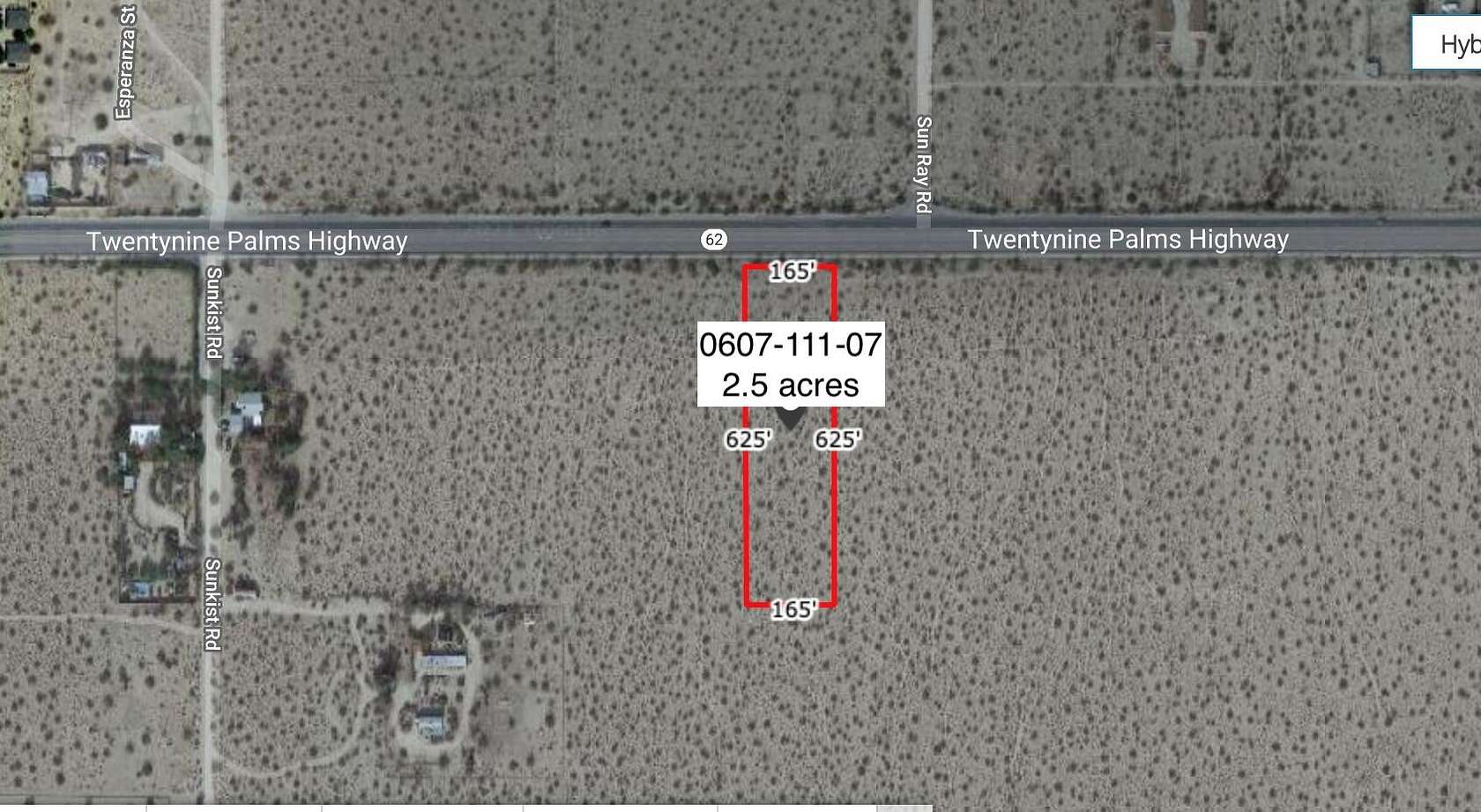 2.5 Acres of Land for Sale in Joshua Tree, California