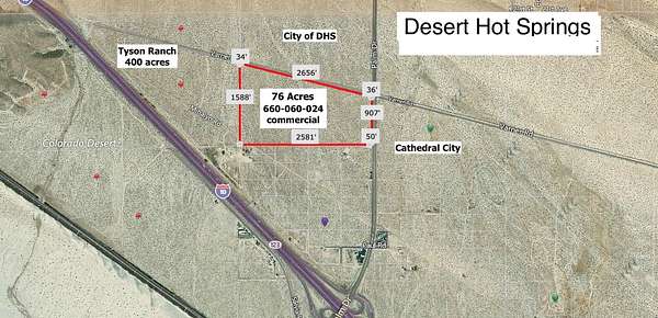 76 Acres of Land for Sale in Desert Hot Springs, California