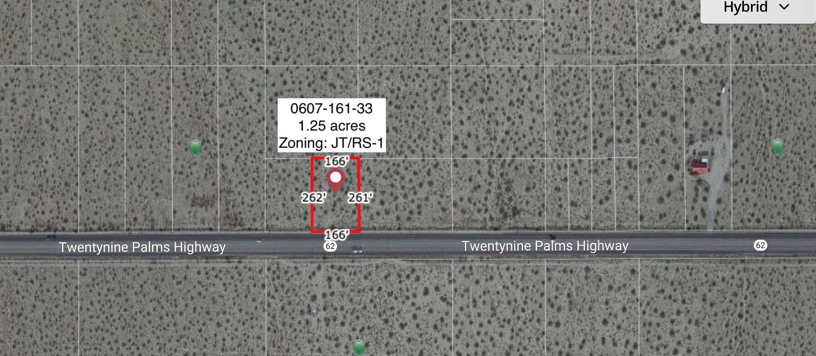 1.25 Acres of Residential Land for Sale in Joshua Tree, California
