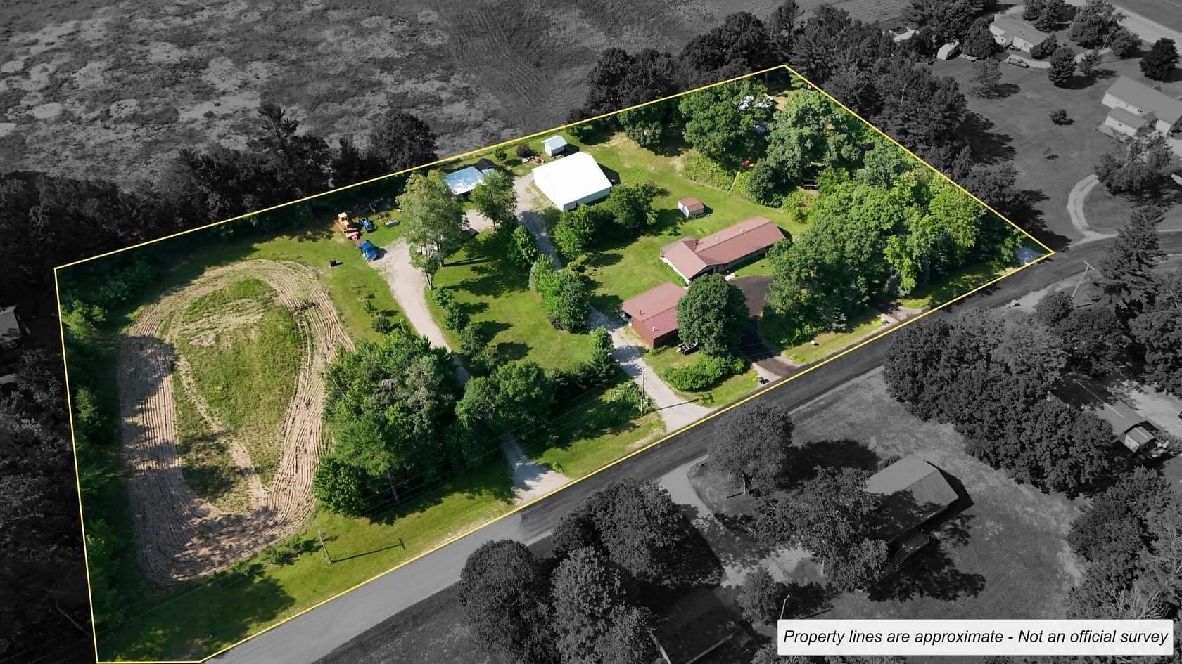 3.65 Acres of Land with Home for Sale in Lincoln, Michigan