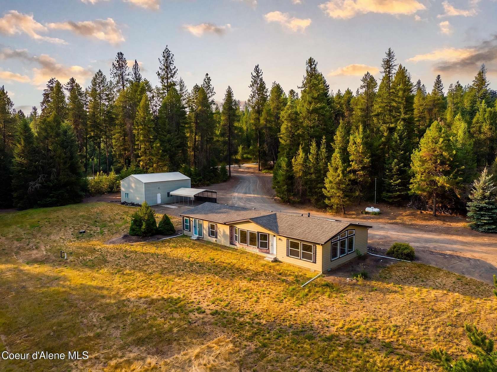 9.7 Acres of Land with Home for Sale in Blanchard, Idaho