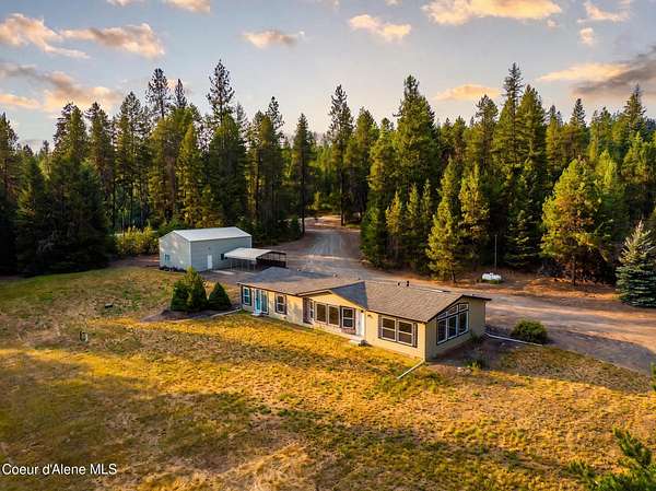 9.7 Acres of Land with Home for Sale in Blanchard, Idaho