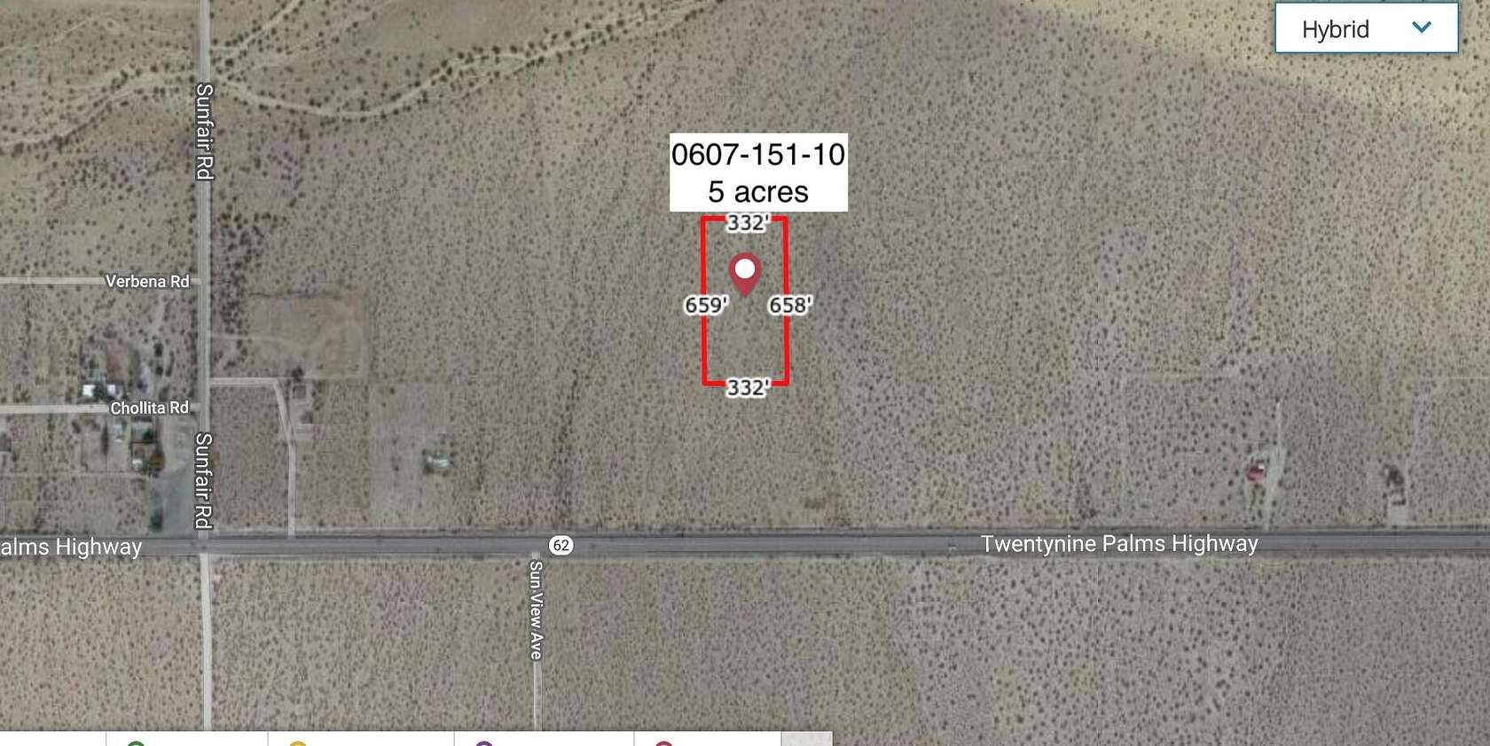 5 Acres of Land for Sale in Joshua Tree, California