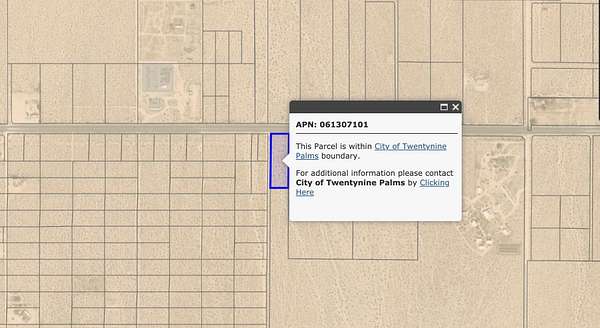 2.5 Acres of Land for Sale in Twentynine Palms, California