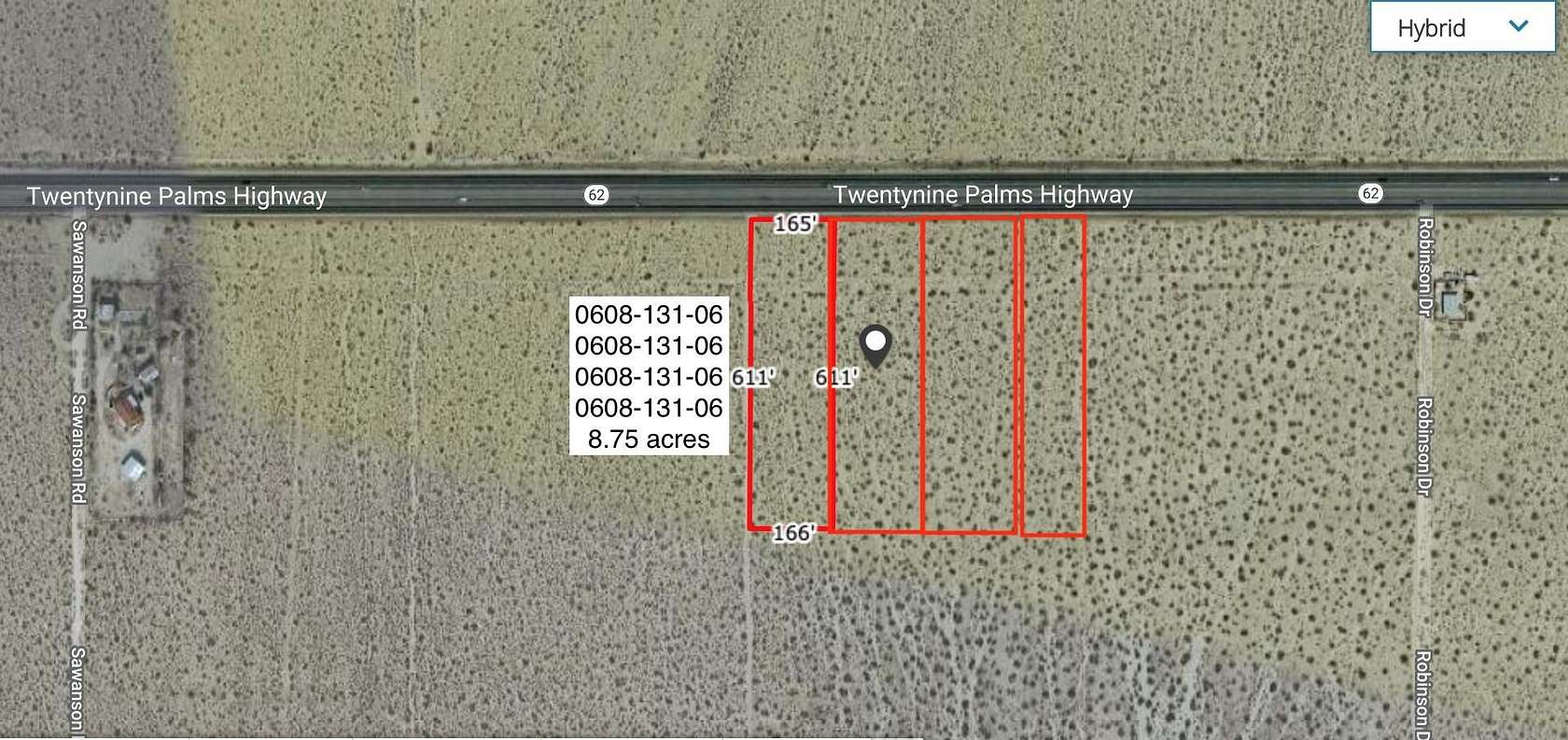 8.75 Acres of Land for Sale in Joshua Tree, California