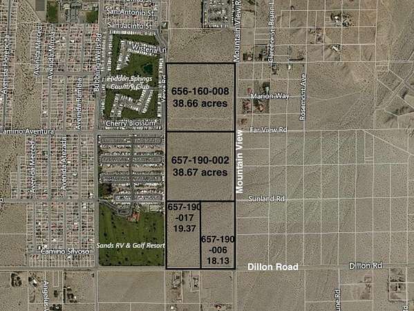 114 Acres of Land for Sale in Desert Hot Springs, California