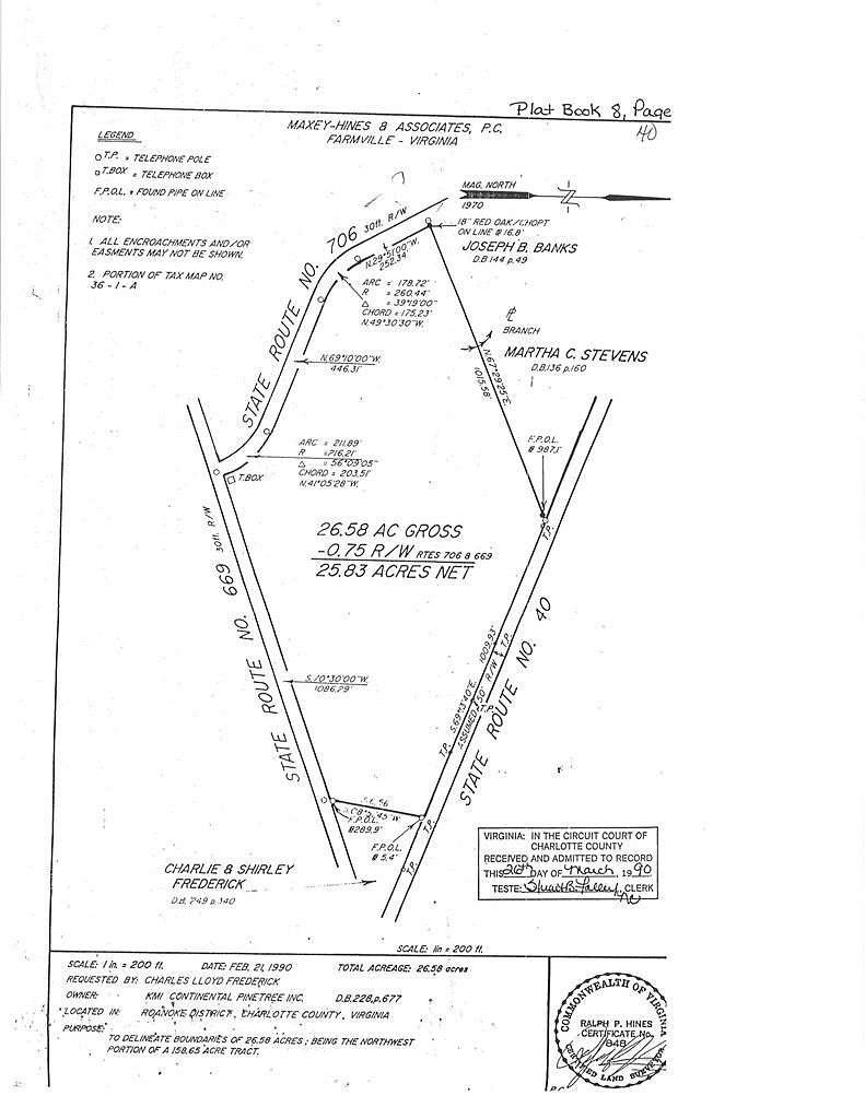 26.6 Acres of Recreational Land for Sale in Phenix, Virginia