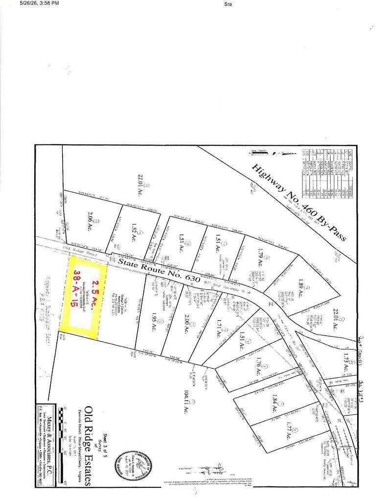 2.5 Acres of Land for Sale in Farmville, Virginia