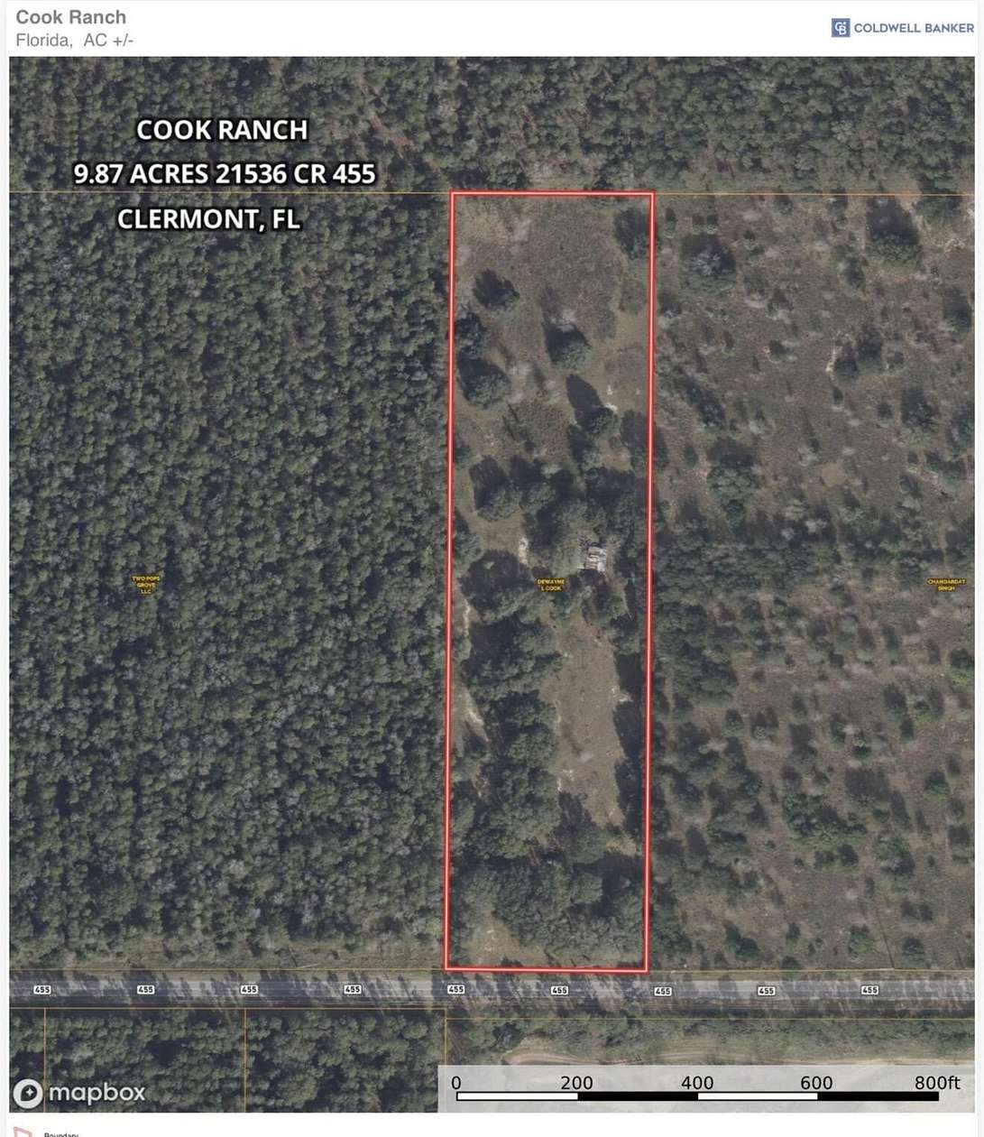 9.87 Acres of Land for Sale in Clermont, Florida