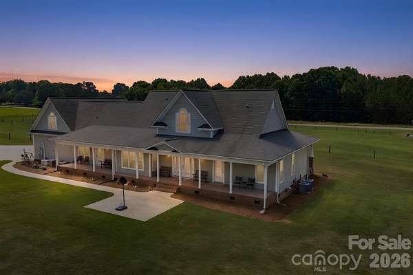 27.5 Acres of Land with Home for Sale in Kings Mountain, North Carolina