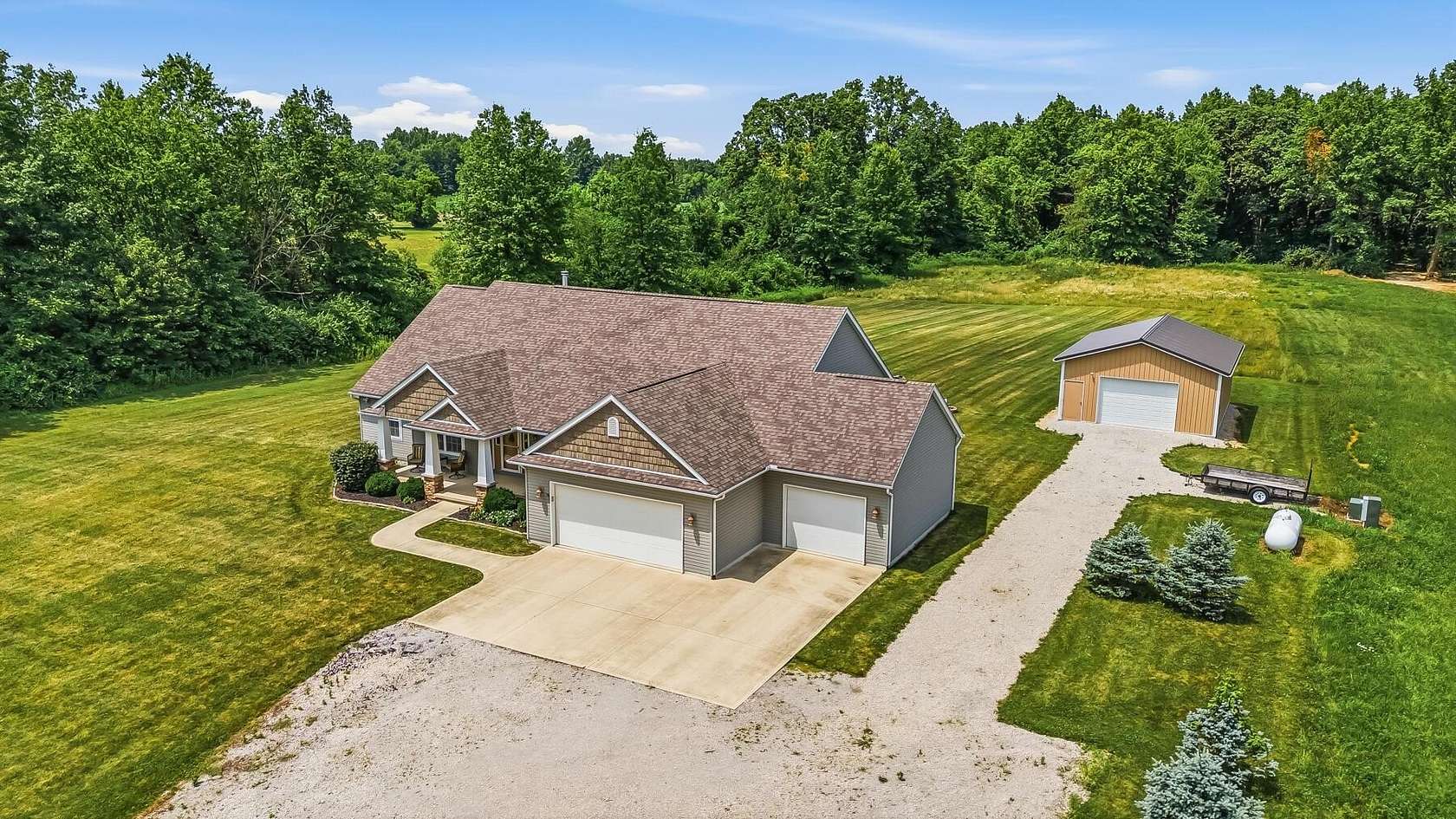 6 Acres of Land with Home for Sale in Ashley, Ohio