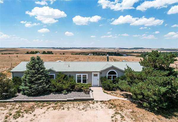 40 Acres of Agricultural Land with Home for Sale in Kiowa, Colorado
