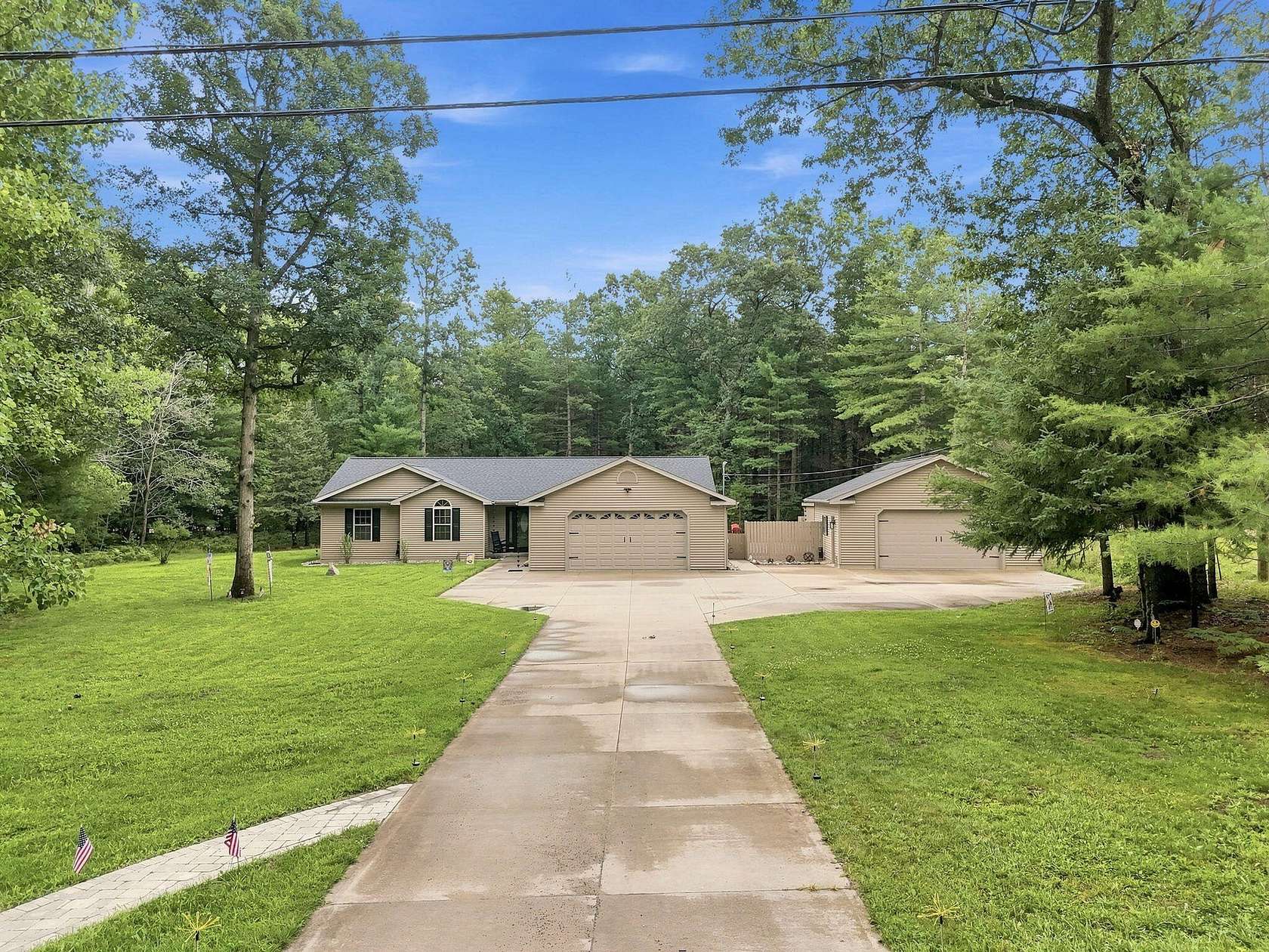 4 Acres of Land with Home for Sale in Houghton Lake, Michigan