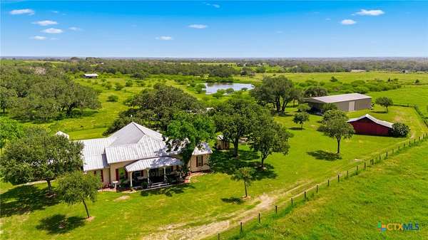 34.2 Acres of Land with Home for Sale in Hallettsville, Texas