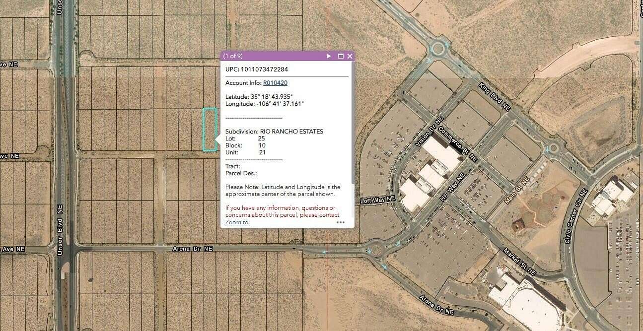 0.5 Acres of Land for Sale in Rio Rancho, New Mexico