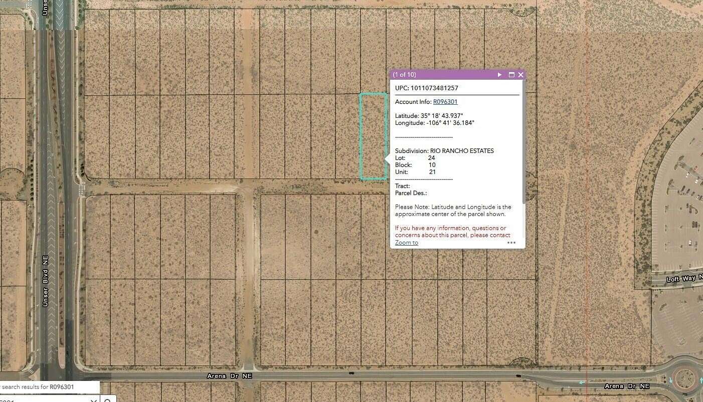 0.5 Acres of Land for Sale in Rio Rancho, New Mexico