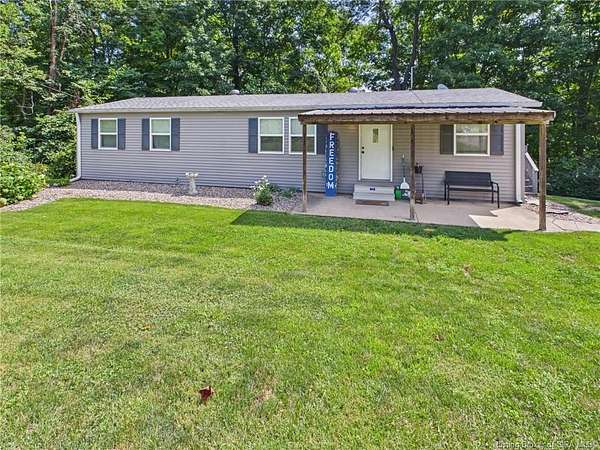 10.4 Acres of Land with Home for Sale in Charlestown, Indiana