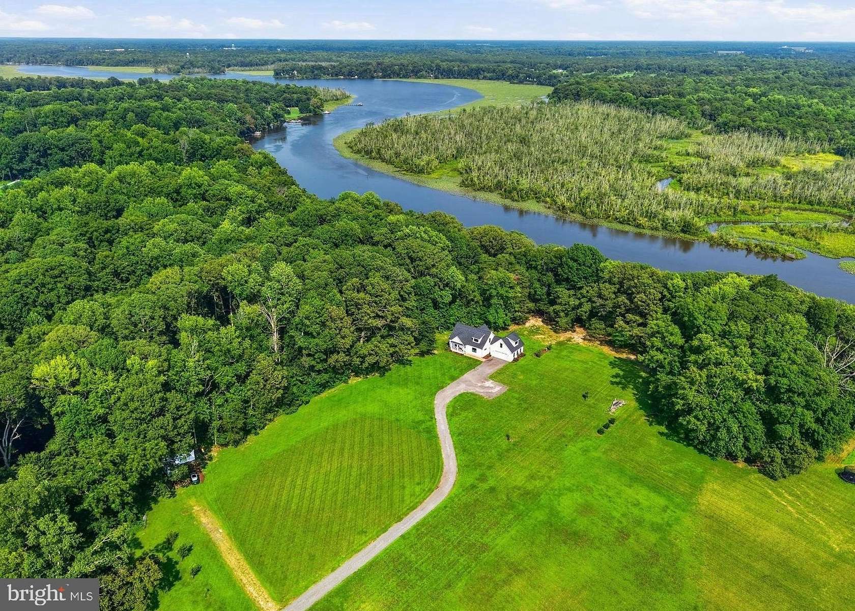8.15 Acres of Land with Home for Sale in Denton, Maryland