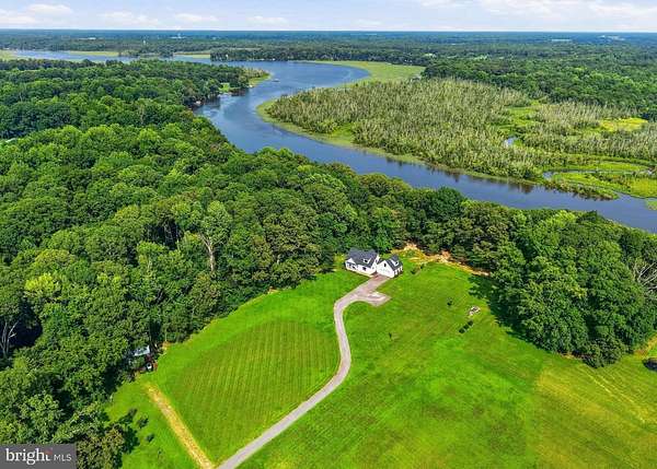8.15 Acres of Land with Home for Sale in Denton, Maryland