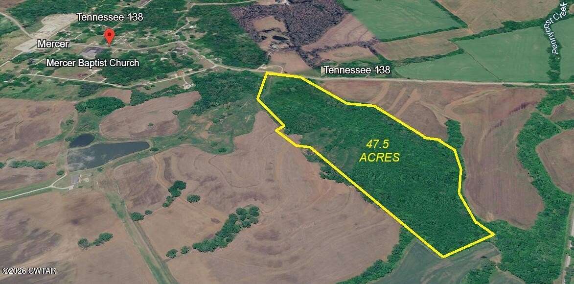 47.5 Acres of Recreational Land for Sale in Mercer, Tennessee