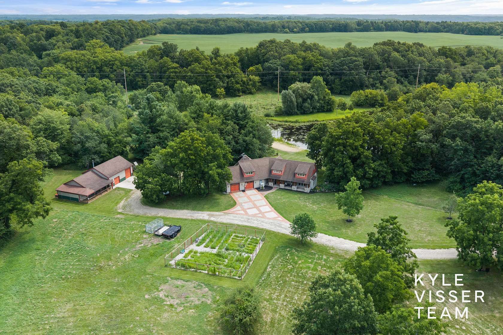 42.4 Acres of Land with Home for Sale in Lowell, Michigan
