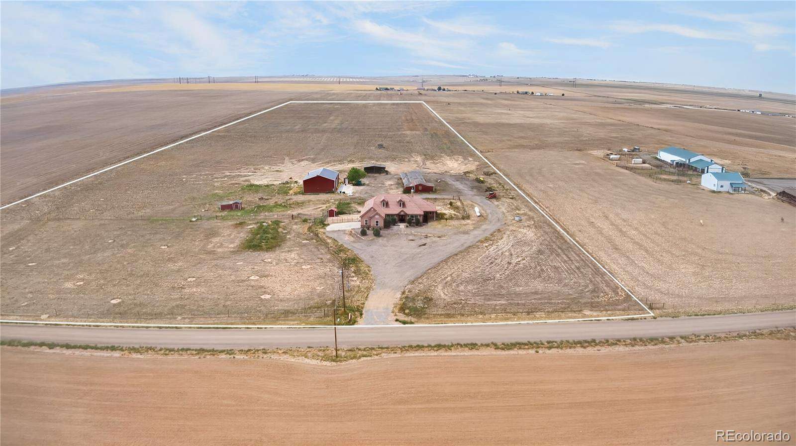 40.2 Acres of Land with Home for Sale in Bennett, Colorado