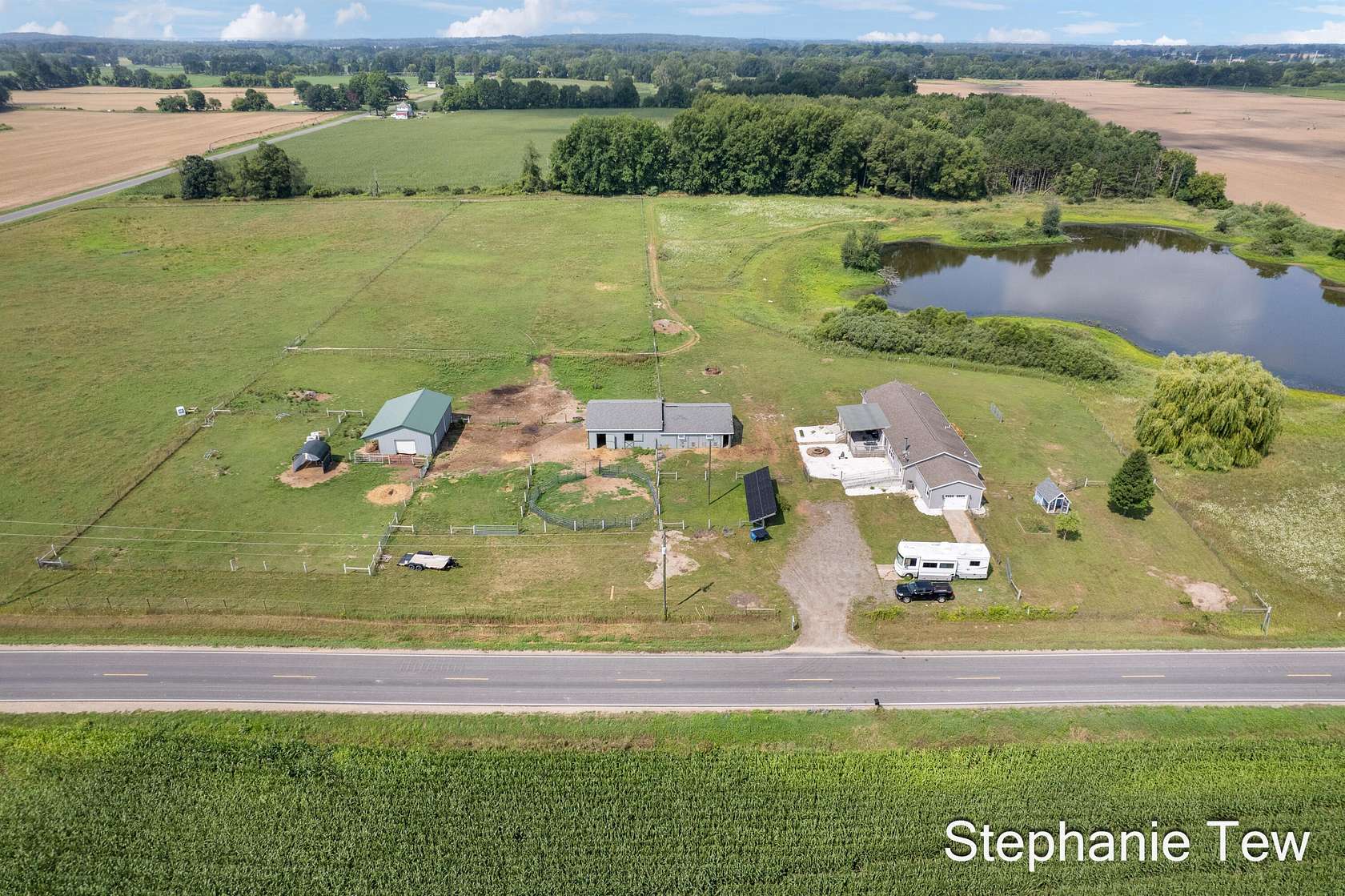 24.5 Acres of Agricultural Land with Home for Sale in Edmore, Michigan