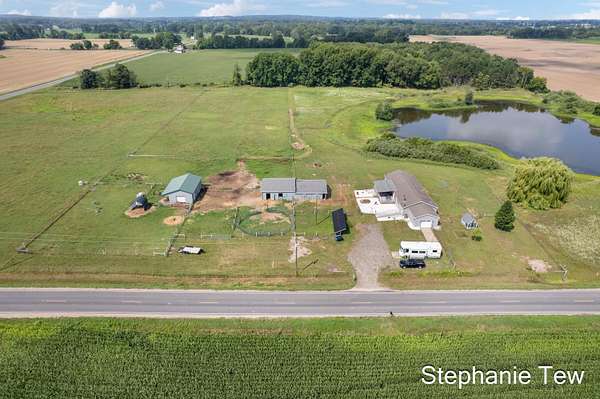 24.5 Acres of Agricultural Land with Home for Sale in Edmore, Michigan