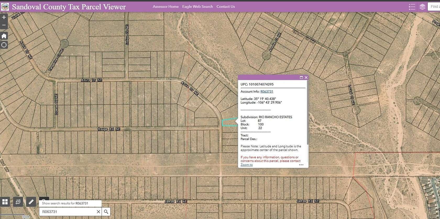 0.64 Acres of Land for Sale in Rio Rancho, New Mexico